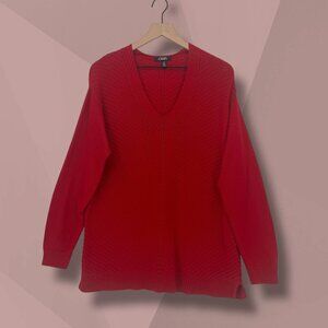 Red Chaps Sweater L‎ Knit Pullover Like New